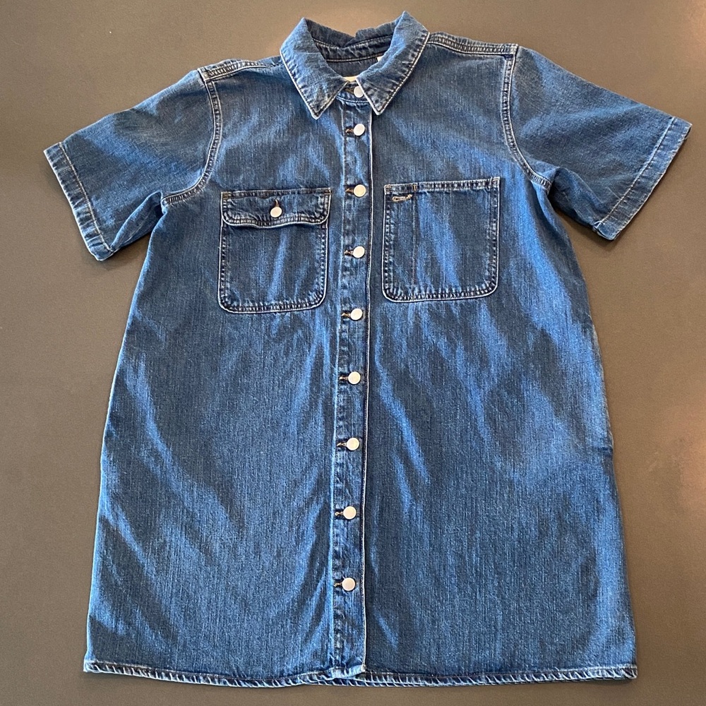 Universal Thread Blue Denim Shirt Dress
